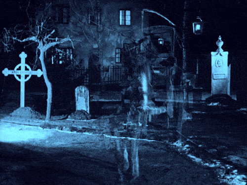 Gif animé gothique faucheuse